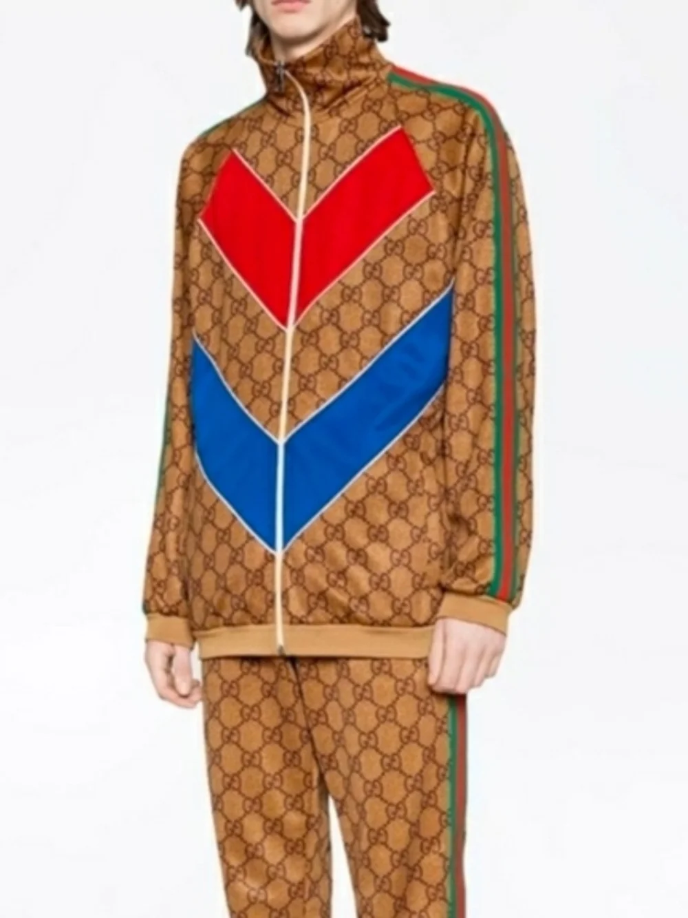 Gucci GG Supreme Technical Chevron Jacket